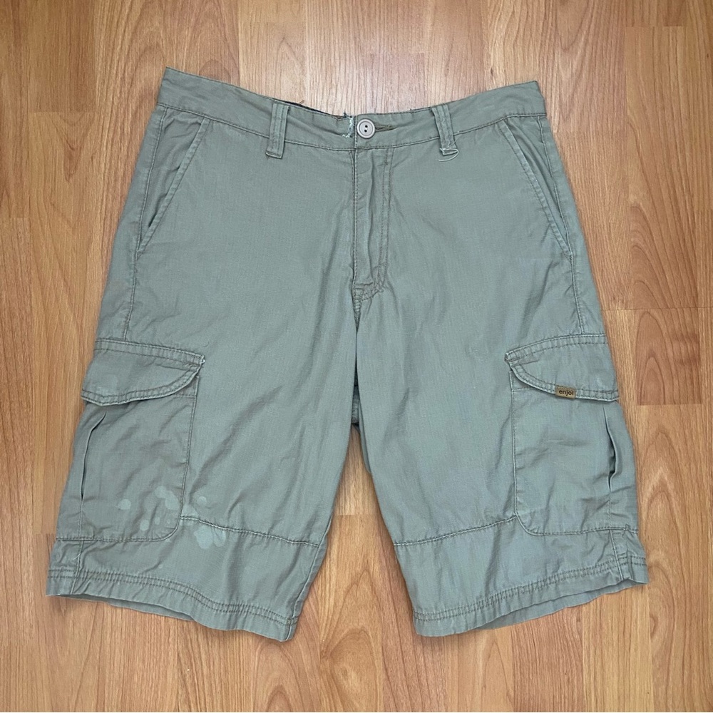 Vintage Enjoi Men’s Logo Distressed Skateboarding Cargo Shorts Size 28